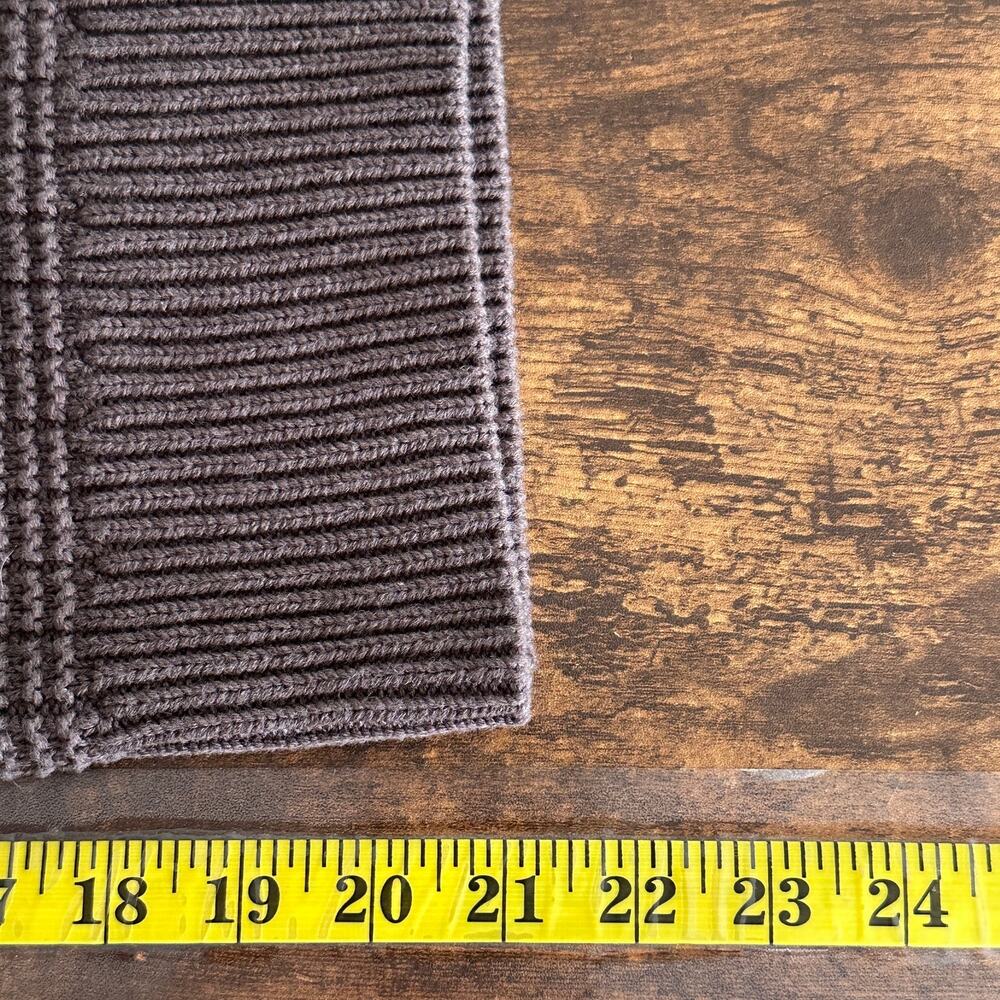 Quince 100 Organic Cotton Waffle Stitch Sweater Tank XL Brown EUC Crop Stretch - Picture 5 of 9
